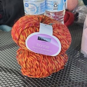 Bonnie Yarn in Fiery Red and Orange